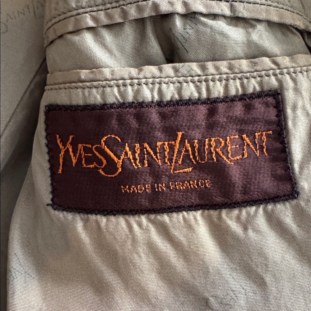 Yves Saint Laurent YSL vintage Brown Tweed Sport Coat Jacket Blazer - Picture 5 of 14